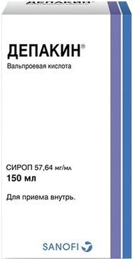 Депакин сироп 5.7% 150мл фл с дозир.шприцем