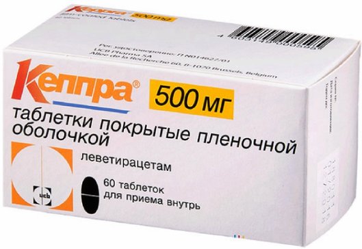 Кеппра таб 500 мг 60 шт