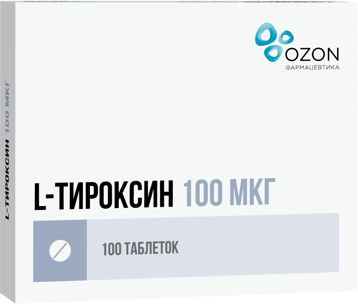 L-тироксин таб 100мкг 100 шт озон