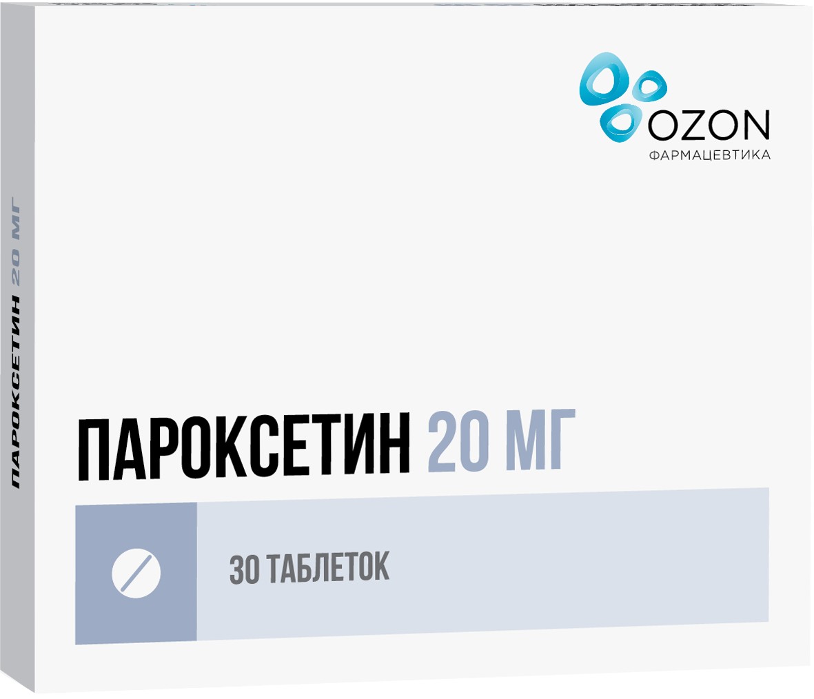 Пароксетин таб п.об пленочной 20мг 30 шт озон