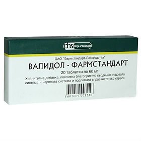 Валидол таб подъяз. 60мг 20 шт татхимфармпрепараты