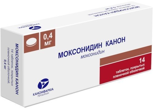 Моксонидин Канон таб 0,4 мг 14 шт