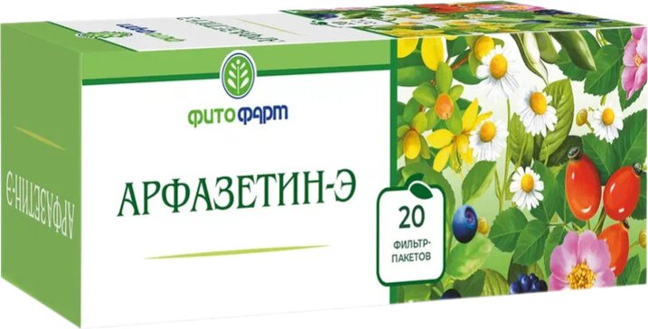Арфазетин-э сбор 2.5г ф.пак 20 шт фитофарм