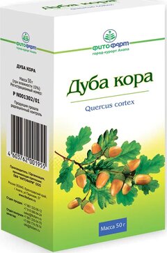 Дуба кора 50г кор. фитофарм