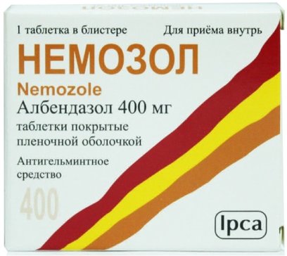 Немозол таб 400 мг 1 шт