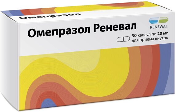Омепразол Реневал капс 20 мг 30 шт