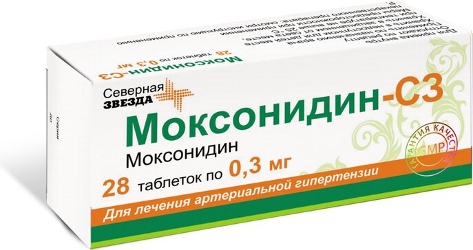 Моксонидин-СЗ таб 0.3мг 28 шт