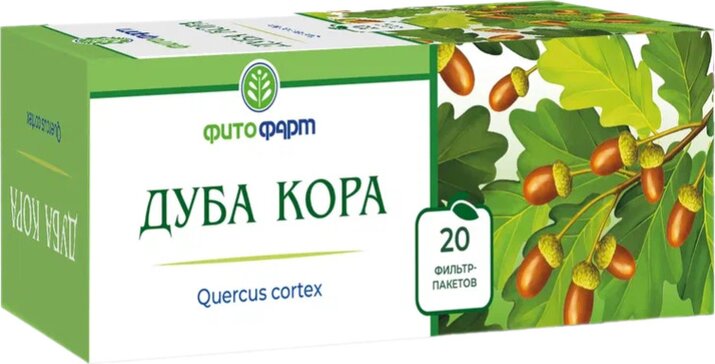 Дуба кора 1.5г ф.пак 20 шт фитофарм