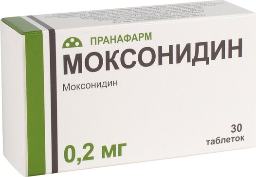 Моксонидин таб 0,2 мг 30 шт