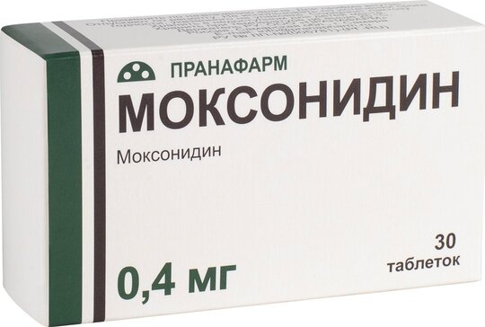 Моксонидин таб 0,4 мг 30 шт