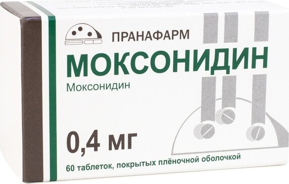 Моксонидин таб 0,4 мг 60 шт