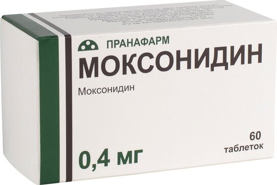 Моксонидин таб 0,4 мг 60 шт