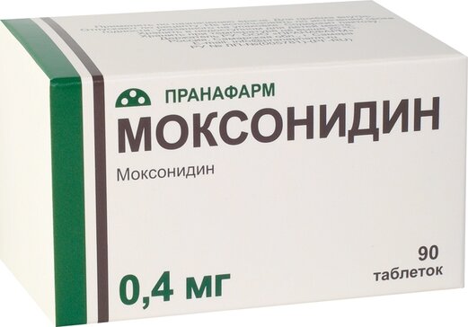 Моксонидин таб 0,4 мг 90 шт