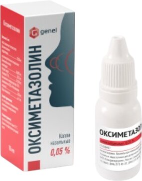 Оксиметазолин капли назальные 0.05% 10мл фл-кап. самарамедпром
