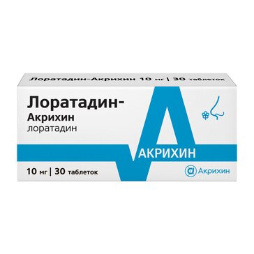 Лоратадин-Акрихин таблетки 10 мг 30 шт