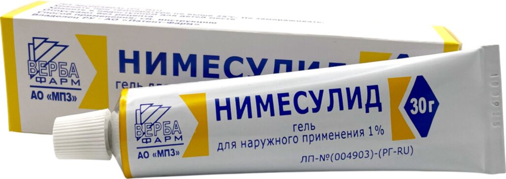 Нимесулид гель для наружн.прим-я 1% 30г муромский псз