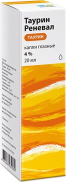 Таурин Реневал капли глазные 4% 20 мл