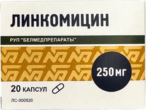 Линкомицин капс 250 мг 20 шт