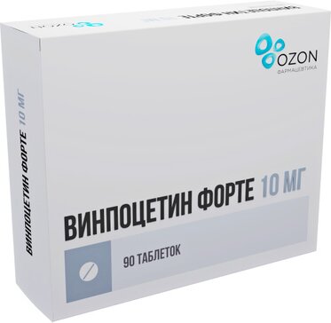 Винпоцетин форте таб 10 мг 90 шт