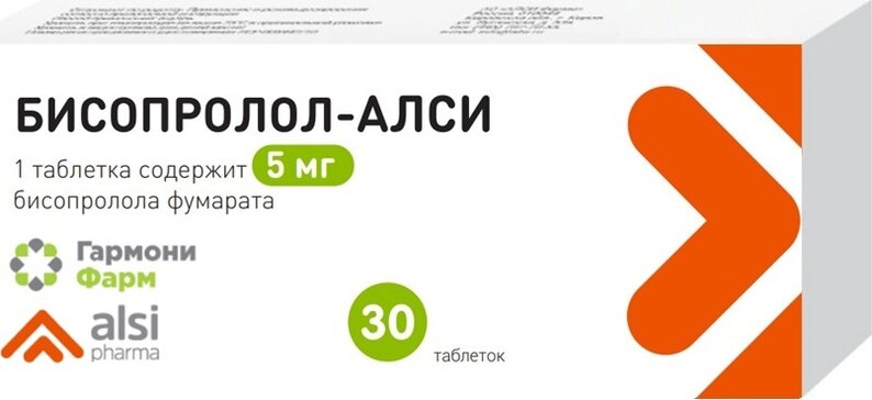 Бисопролол-АЛСИ таб 5 мг 30 шт