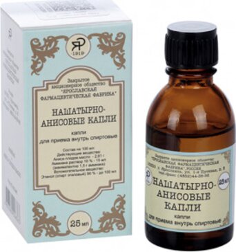 Нашатырно-анисовые капли 25 мл для приема внутрь, спиртовые