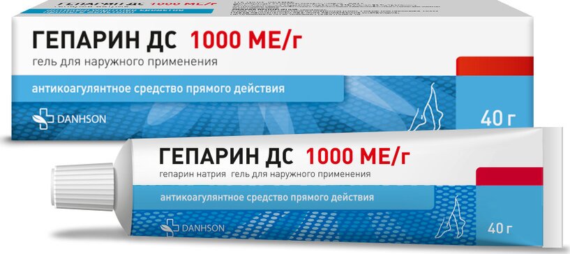 Гепарин ДС гель 1000 МЕ.г 40 г для наружного применения