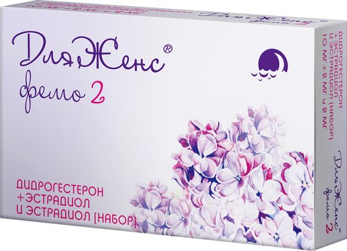 ДляЖенс Фемо таб 10 мг+2 мг и 2 мг 28 шт
