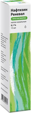Нафтизин Реневал капли назальные 0.1% 15 мл