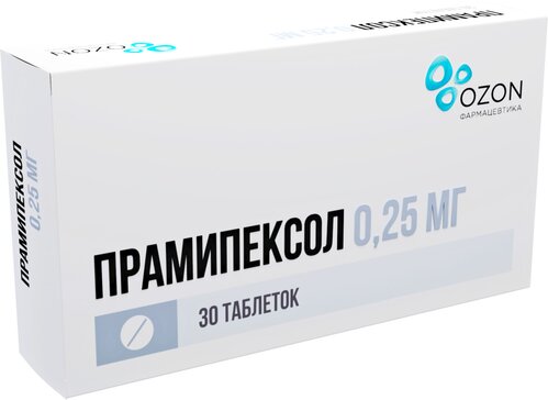 Прамипексол таб 0.25 мг 30 шт