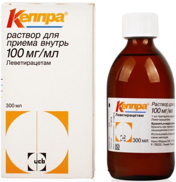 Кеппра раствор для приема внутрь 100 мг.мл 300 мл