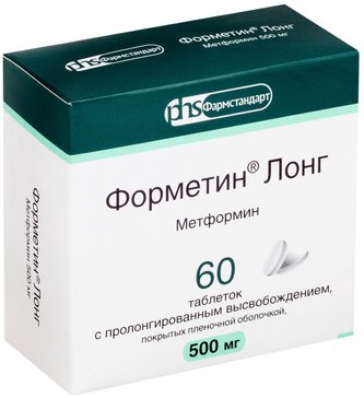 Форметин Лонг таб 500 мг 60 шт