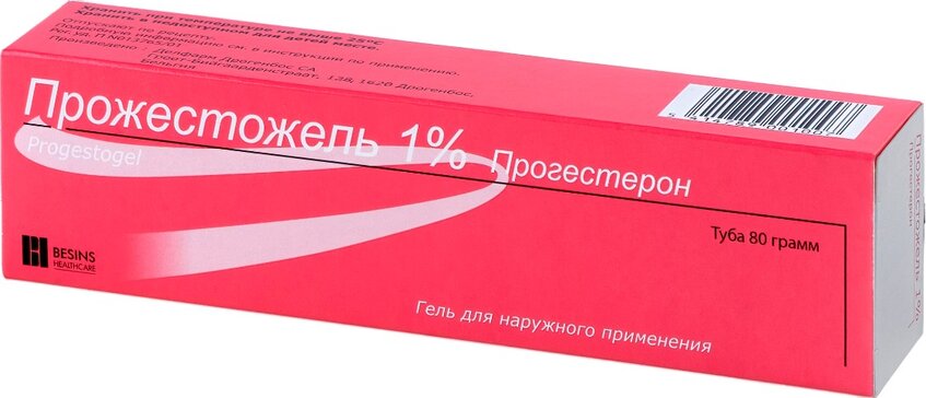 Прожестожель гель для наружн.прим-я 1% 80г
