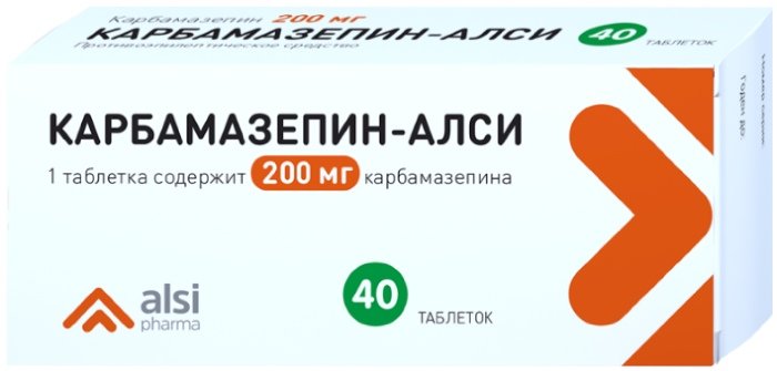 Карбамазепин-АЛСИ таб 200мг 40 шт