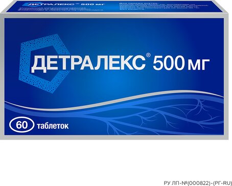Детралекс таб п.п.об 500мг 60 шт